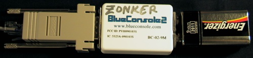 Serial adapter, blueconsole, 9v battery